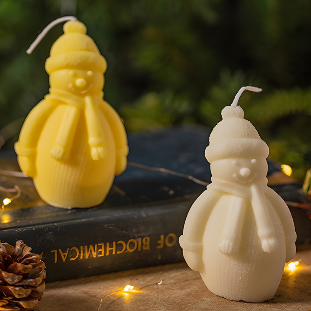 3D Printing Concrete - 3D Cute Christmas Snowman Fragrance Candle