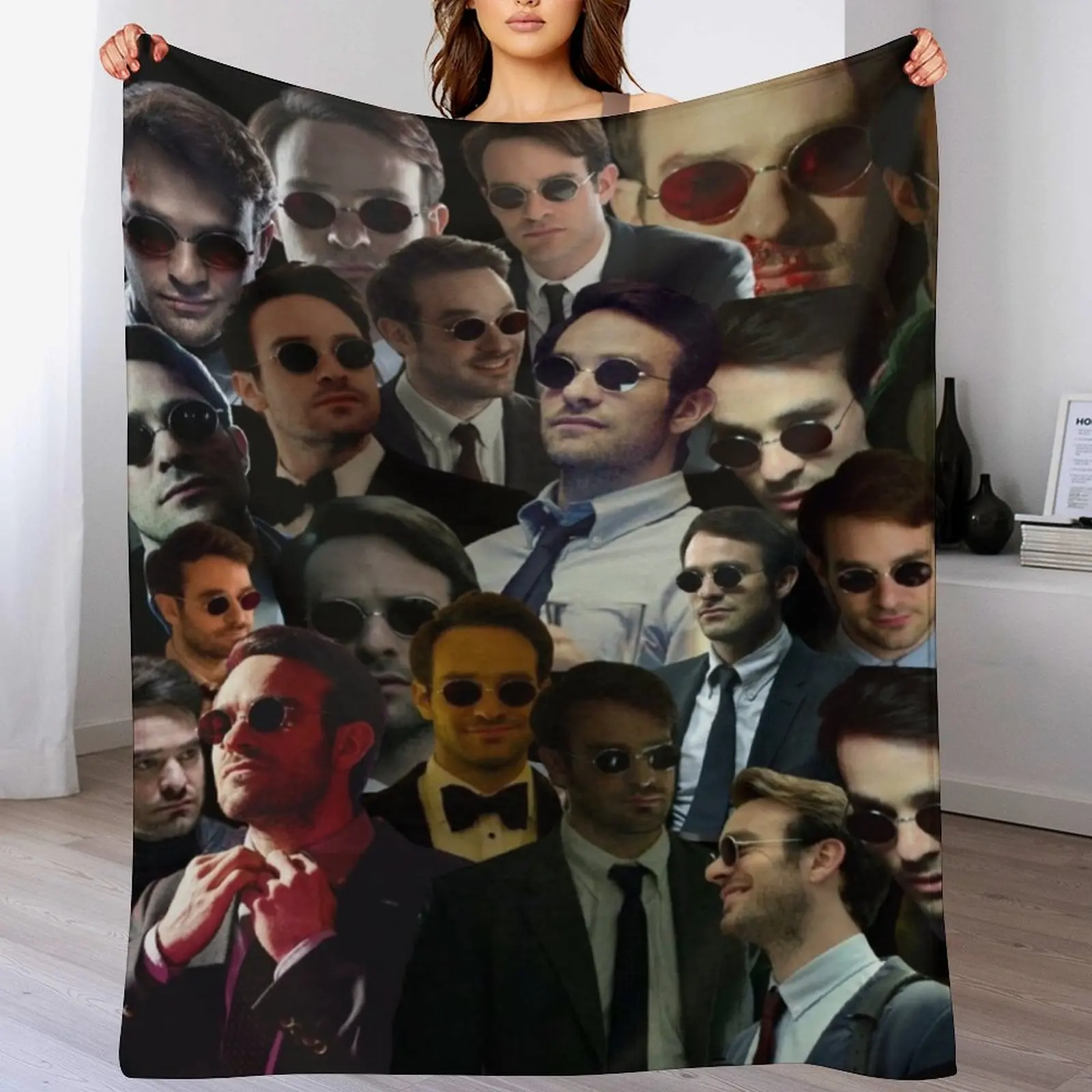 3D Printing Foto - matt murdock-devil dare photo collage Throw