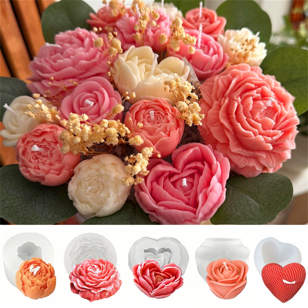 5PCS Floral Silicone Mold Set  - 3D Printing Concrete review and price