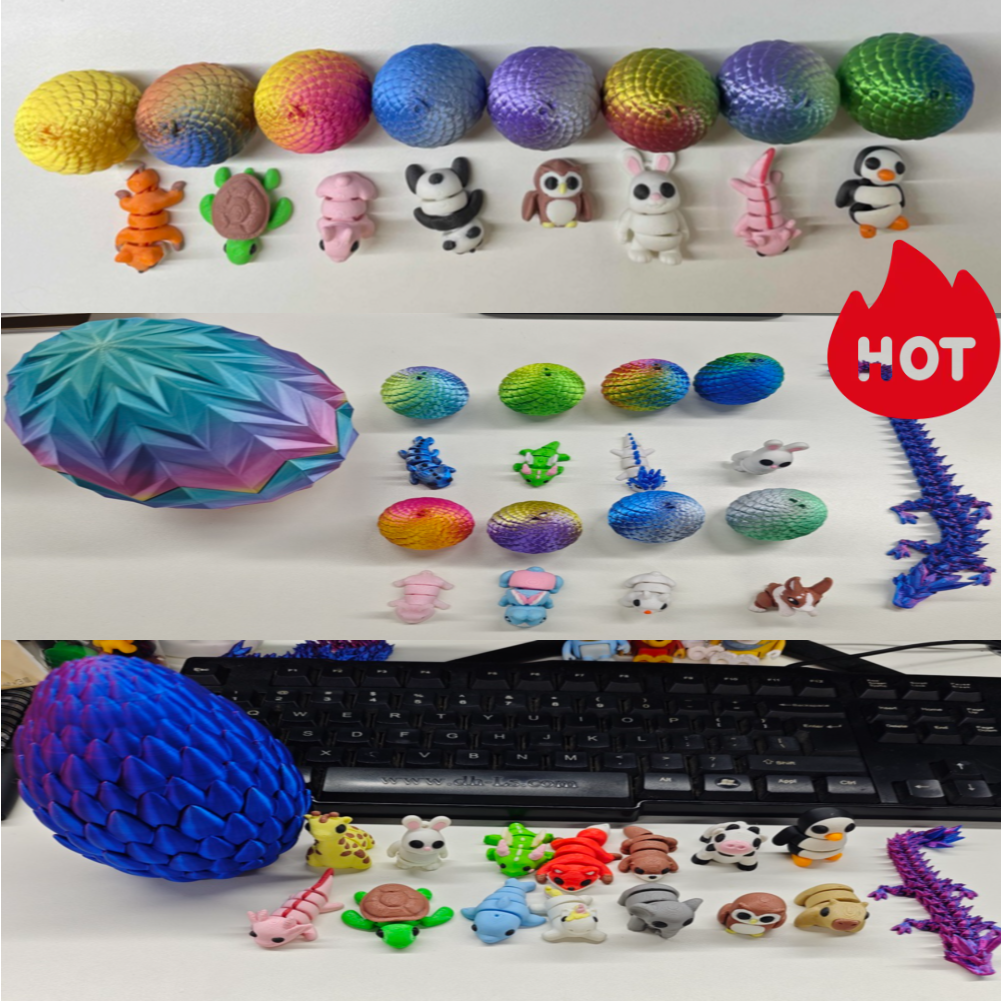1Set 3D Printed Dragon Eggs wi - 3D Printing Egg review and price