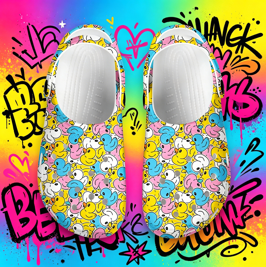 Cartoon Duck 3D Print Clogs Un - 3D Printing Outsole review and price