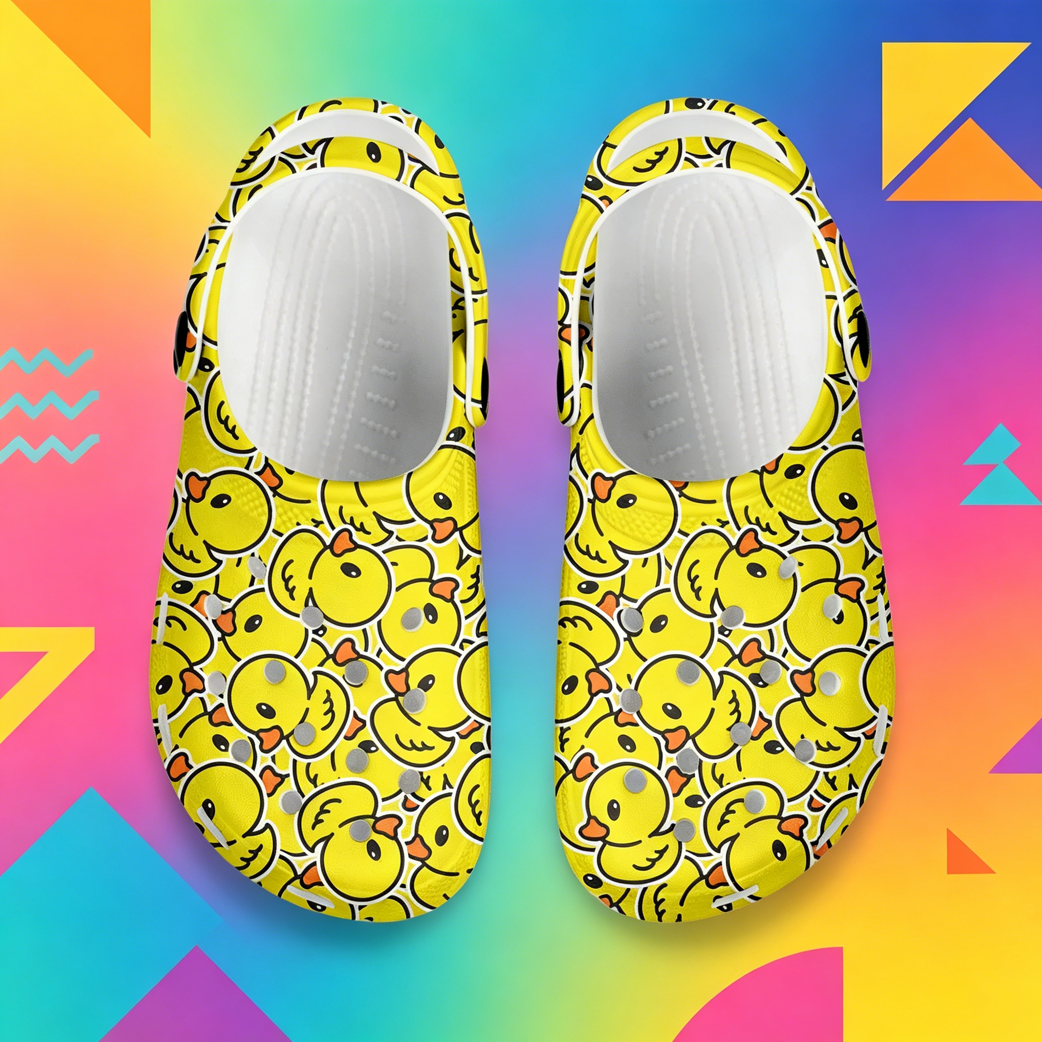 Cartoon Duck 3D Print Clogs Un - 3D Printing Outsole review and price