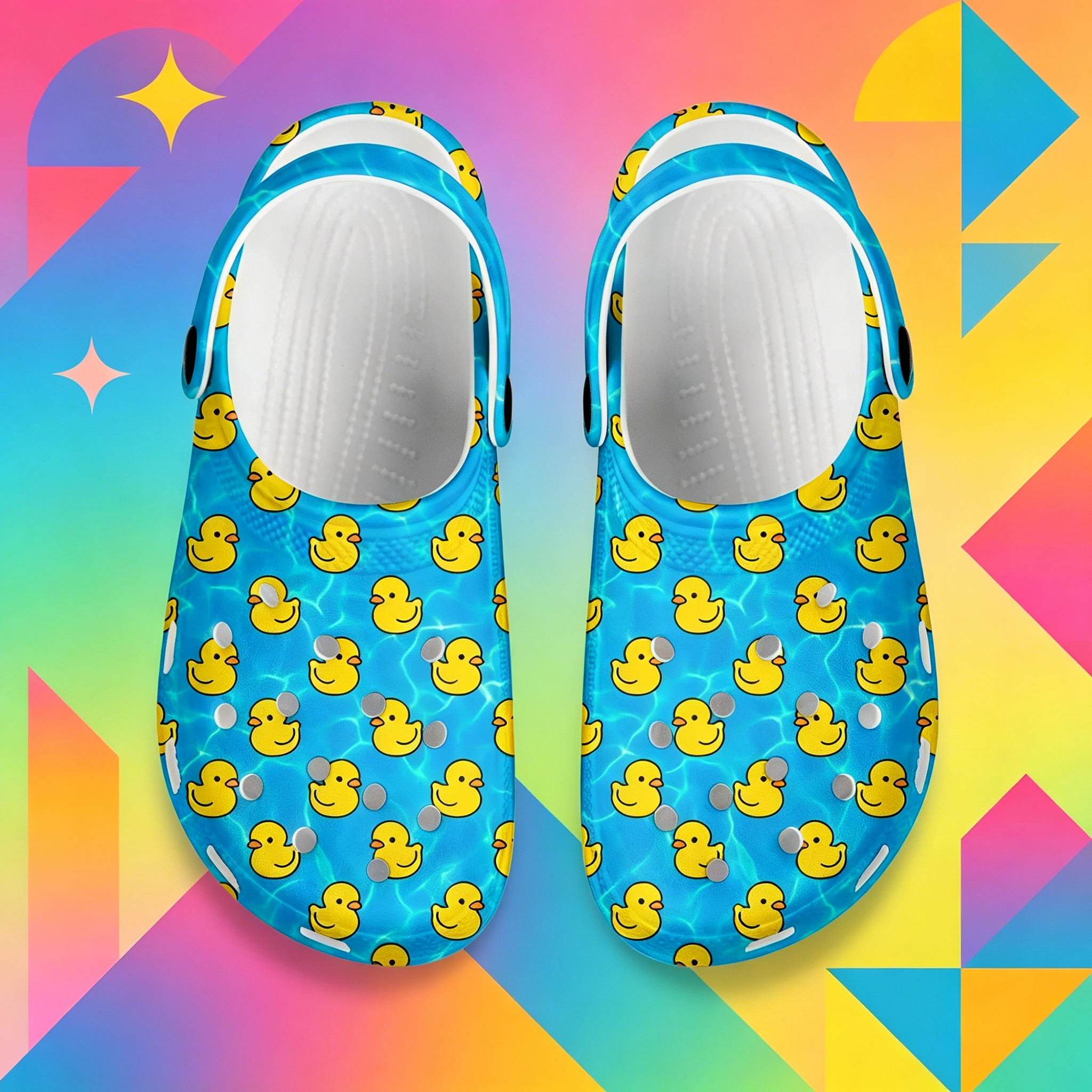 Cartoon Duck 3D Print Clogs Un - 3D Printing Outsole review and price