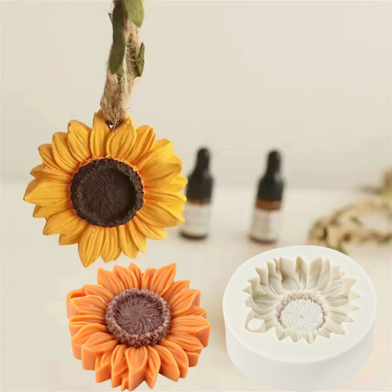 3D Sunflower Candle Mold Silic - 3D Printing Concrete review and price