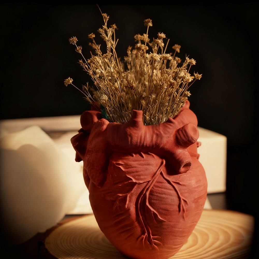 Heart Flowerpot Vase Resin Sil - 3D Printing Concrete review and price