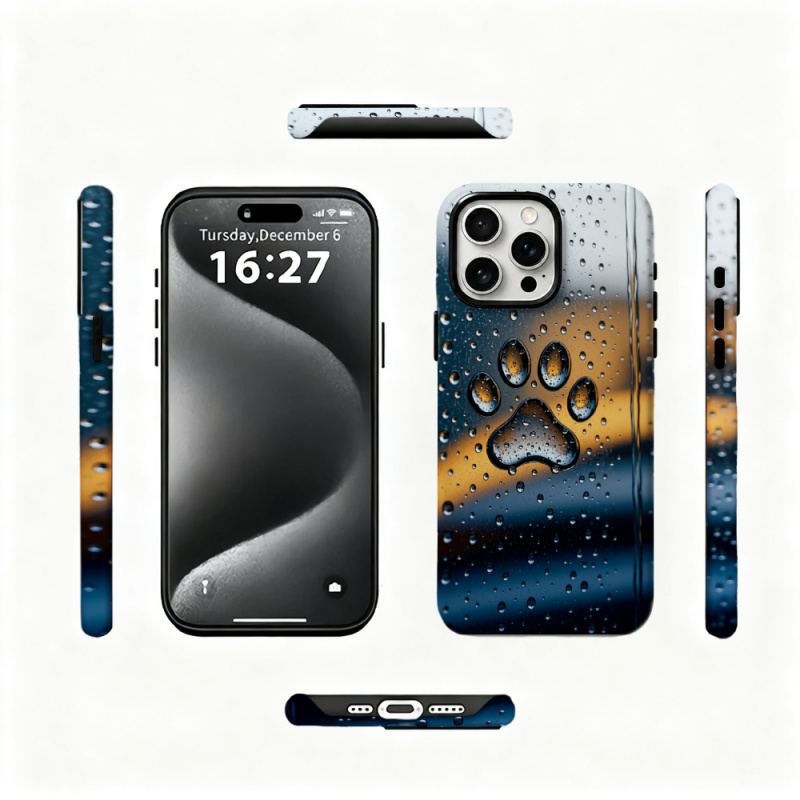2 in 1 Paw Print Phone Case Fo - 3D Printing Iphone review and price