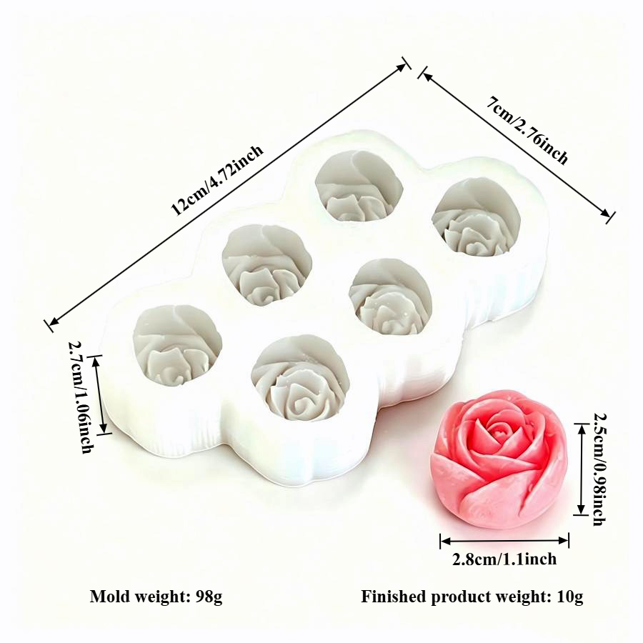 6pcs Set of Rose Flower Silico - 3D Printing Concrete review and price