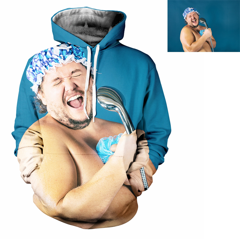 Custom 3D Print Hoodie For Men - 3D Printing Foto review and price
