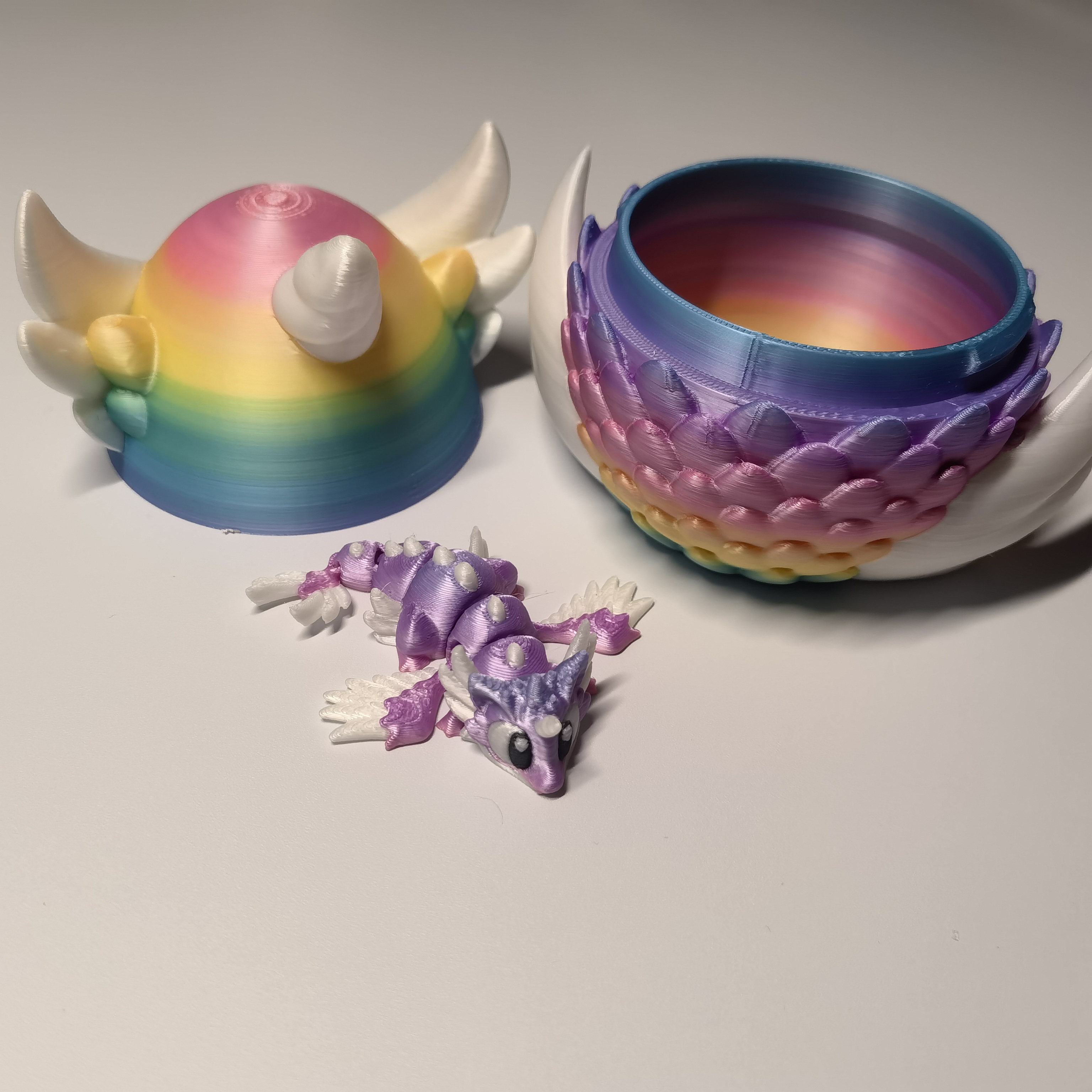 Gradient 3D Printed Dragon Egg - 3D Printing Egg review and price