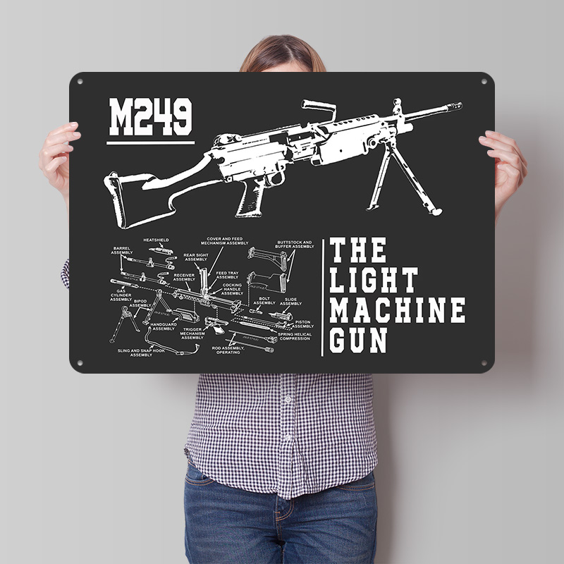 M249 The Light Machine Gun 3D  - 3D Printing House Machine review and price