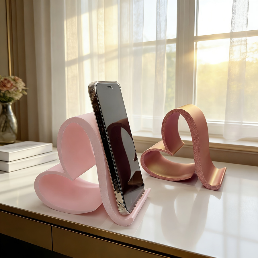 1pc Heart-Shaped Phone Stand,  - 3D Printing Iphone review and price