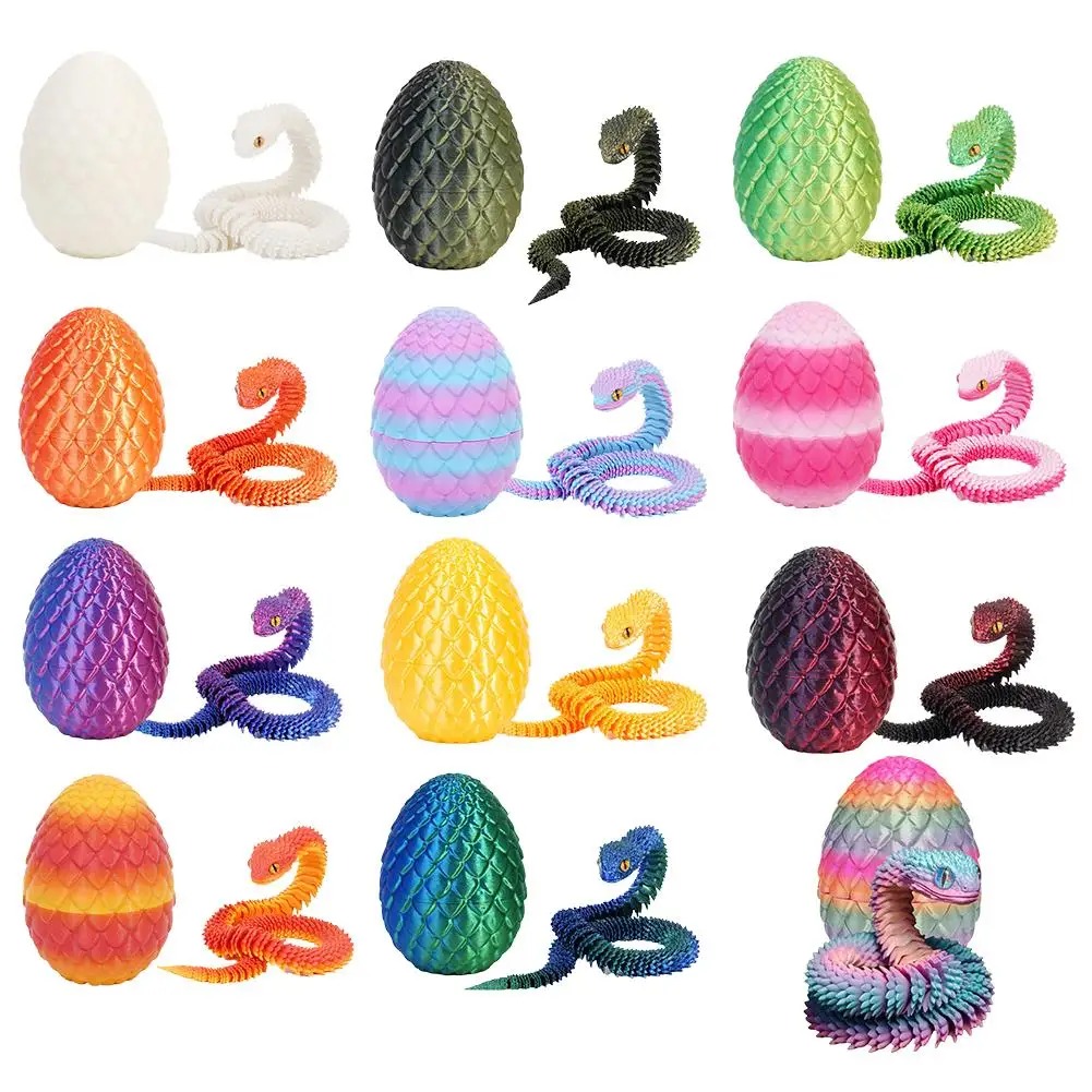3D Printed Cool Snake Dragon E - 3D Printing Egg review and price