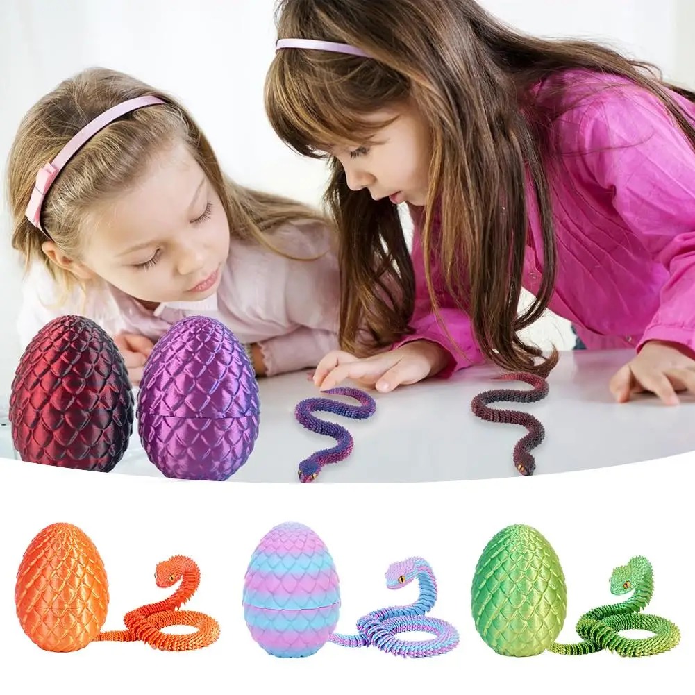 3D Printed Cool Snake Dragon E - 3D Printing Egg review and price