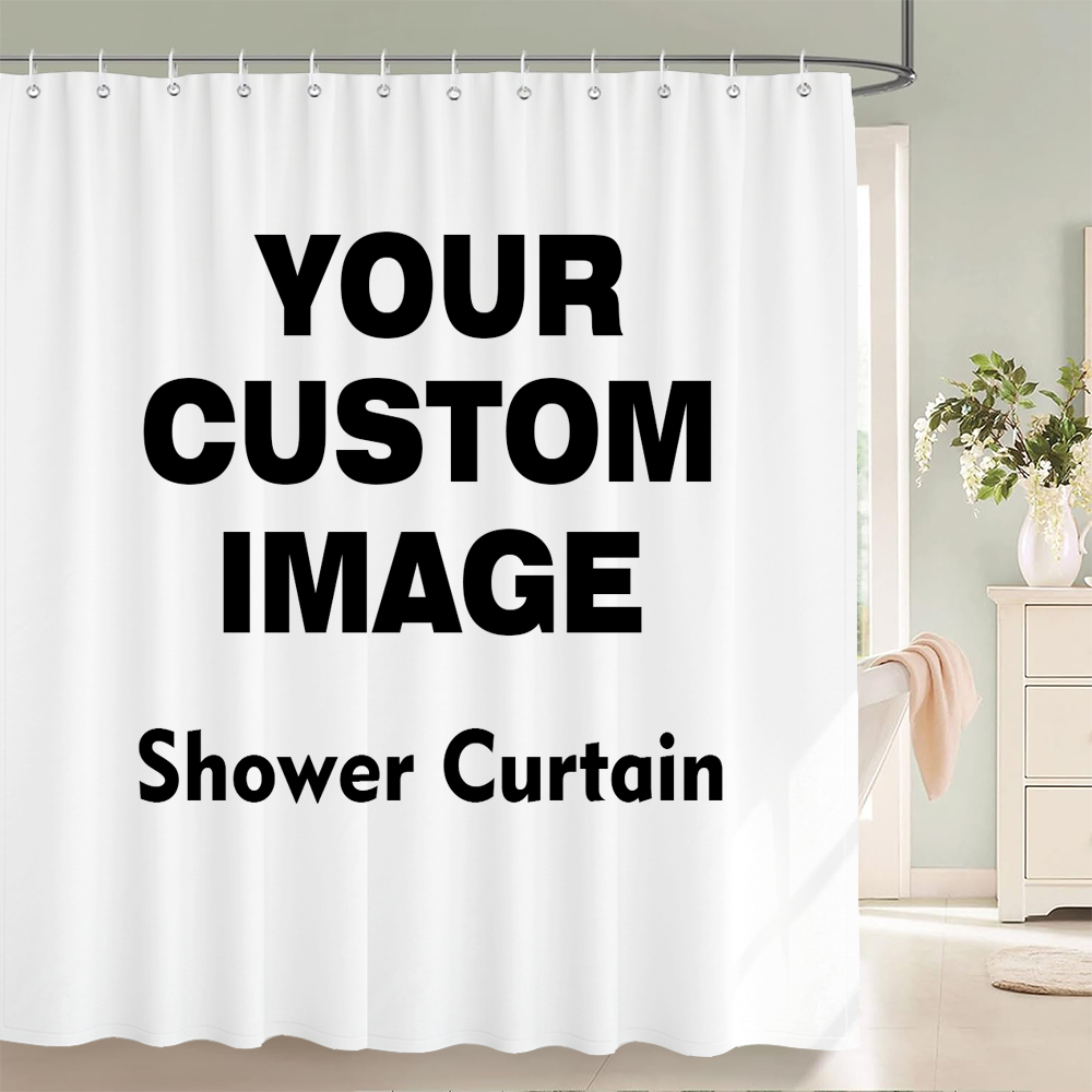 Custom Shower Curtain Bathroom - 3D Printing Foto review and price