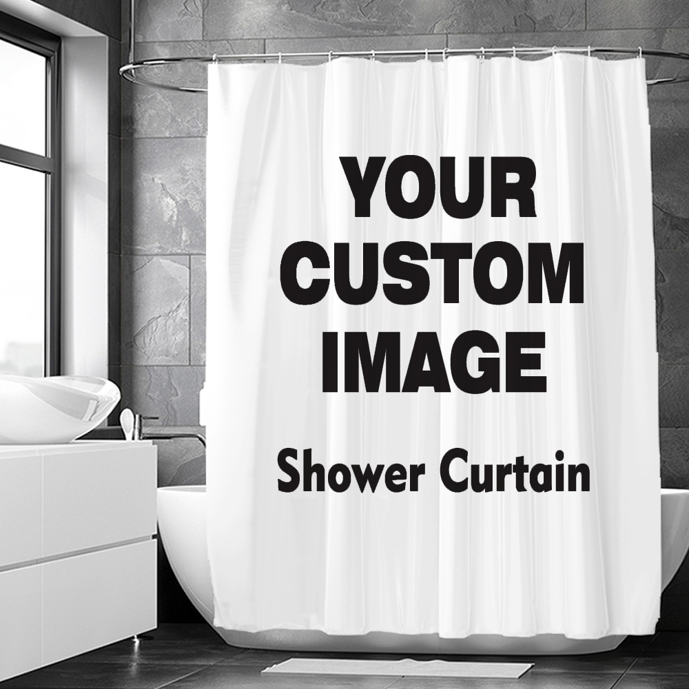 Custom Shower Curtain Bathroom - 3D Printing Foto review and price