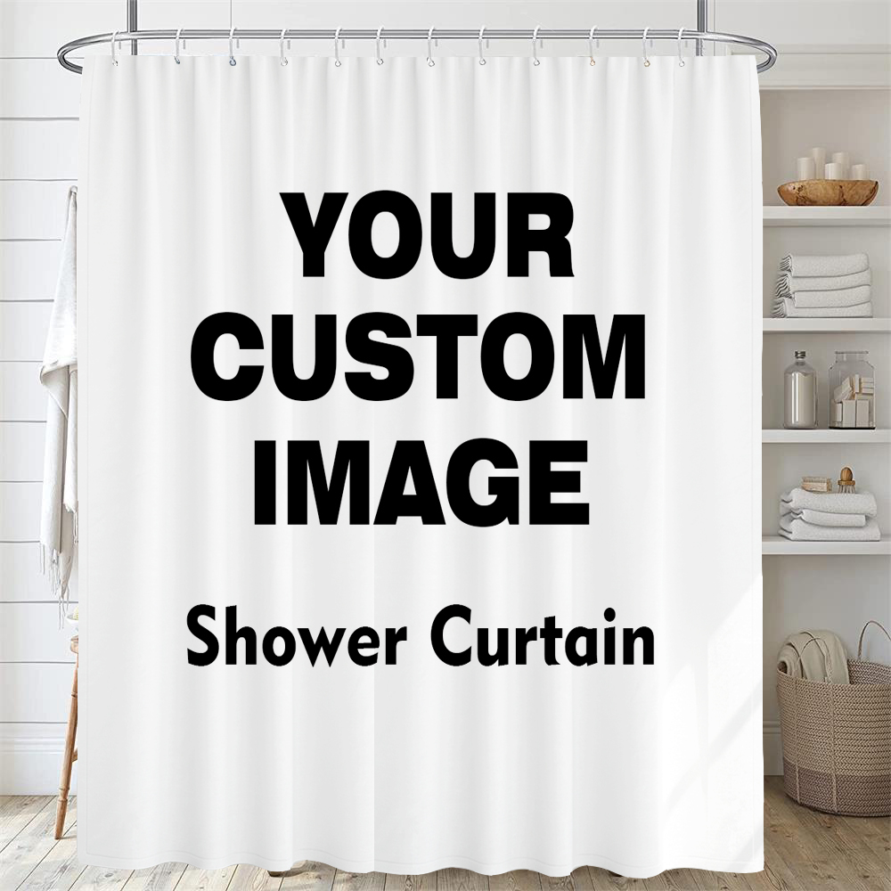 Custom Shower Curtain Bathroom - 3D Printing Foto review and price