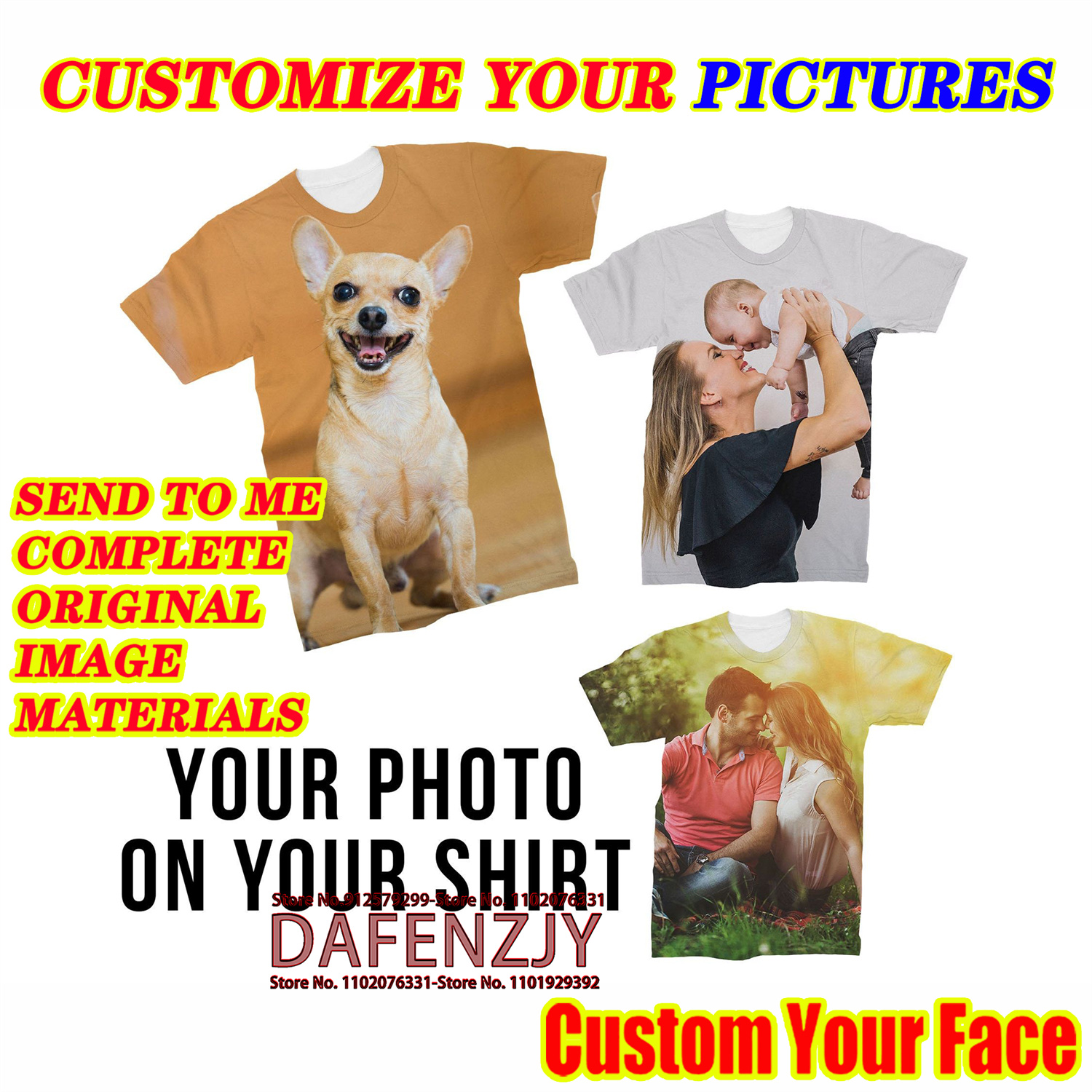 Men's Summer Custom Your Photo - 3D Printing Foto review and price