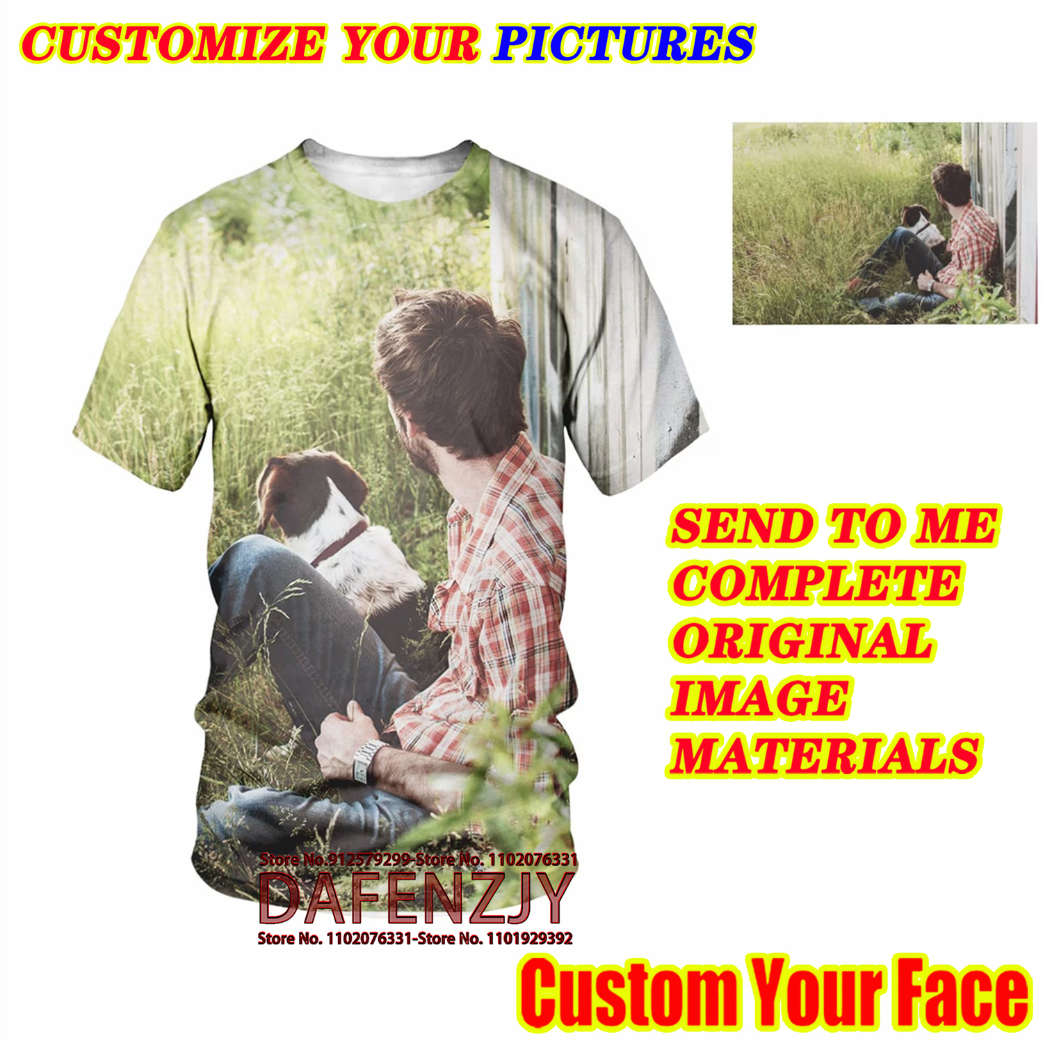Men's Summer Custom Your Photo - 3D Printing Foto review and price