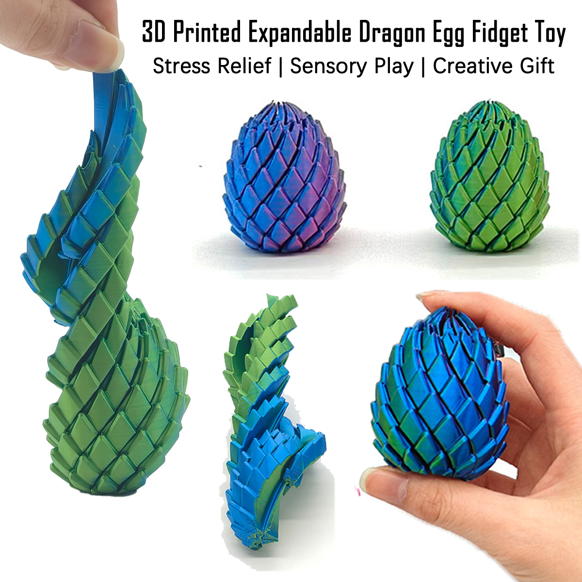 NEW 3D Printed Spiral Fidget D - 3D Printing Egg review and price