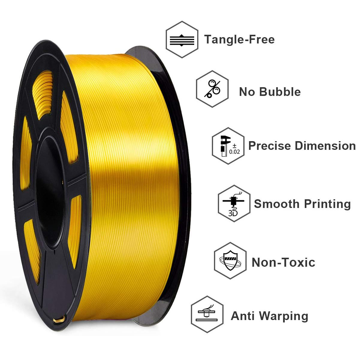 PLA Silk Gold 3D Print Filamen - 3D Printing House Machine review and price