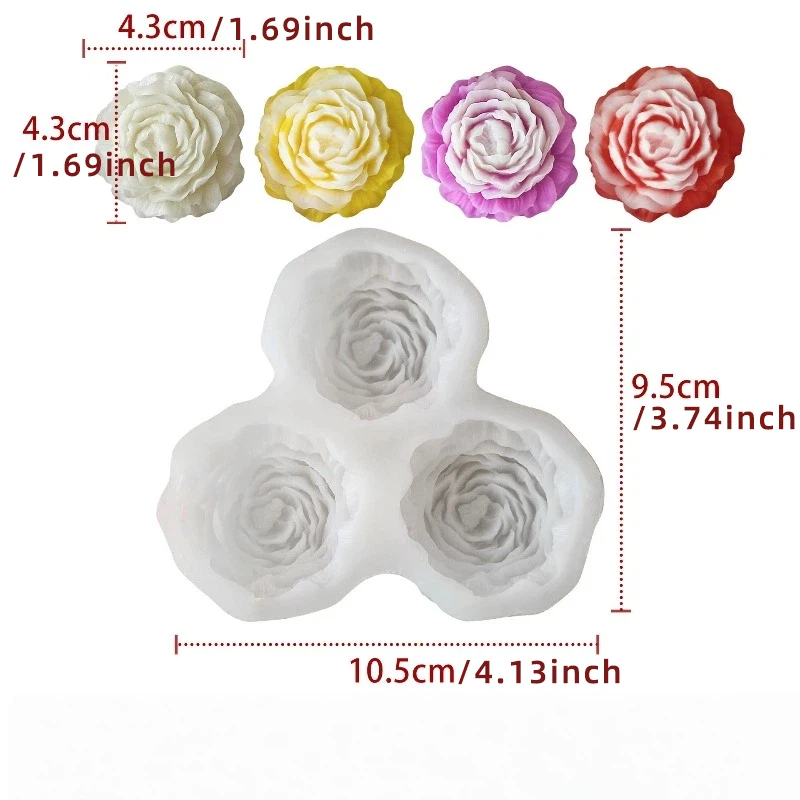 Peony Flower Candle Silicone M - 3D Printing Concrete review and price