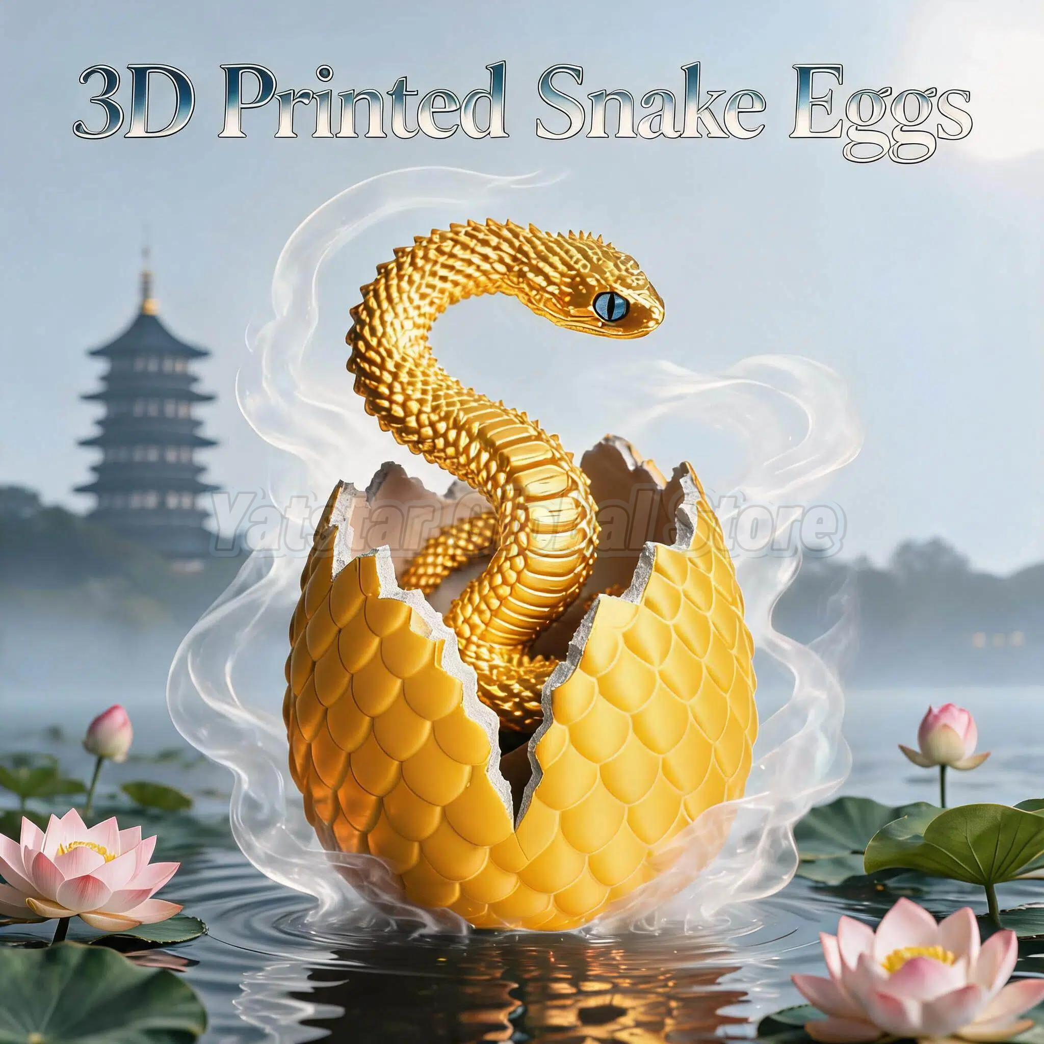 3D Printed Snake Egg Toy Creat - 3D Printing Egg review and price