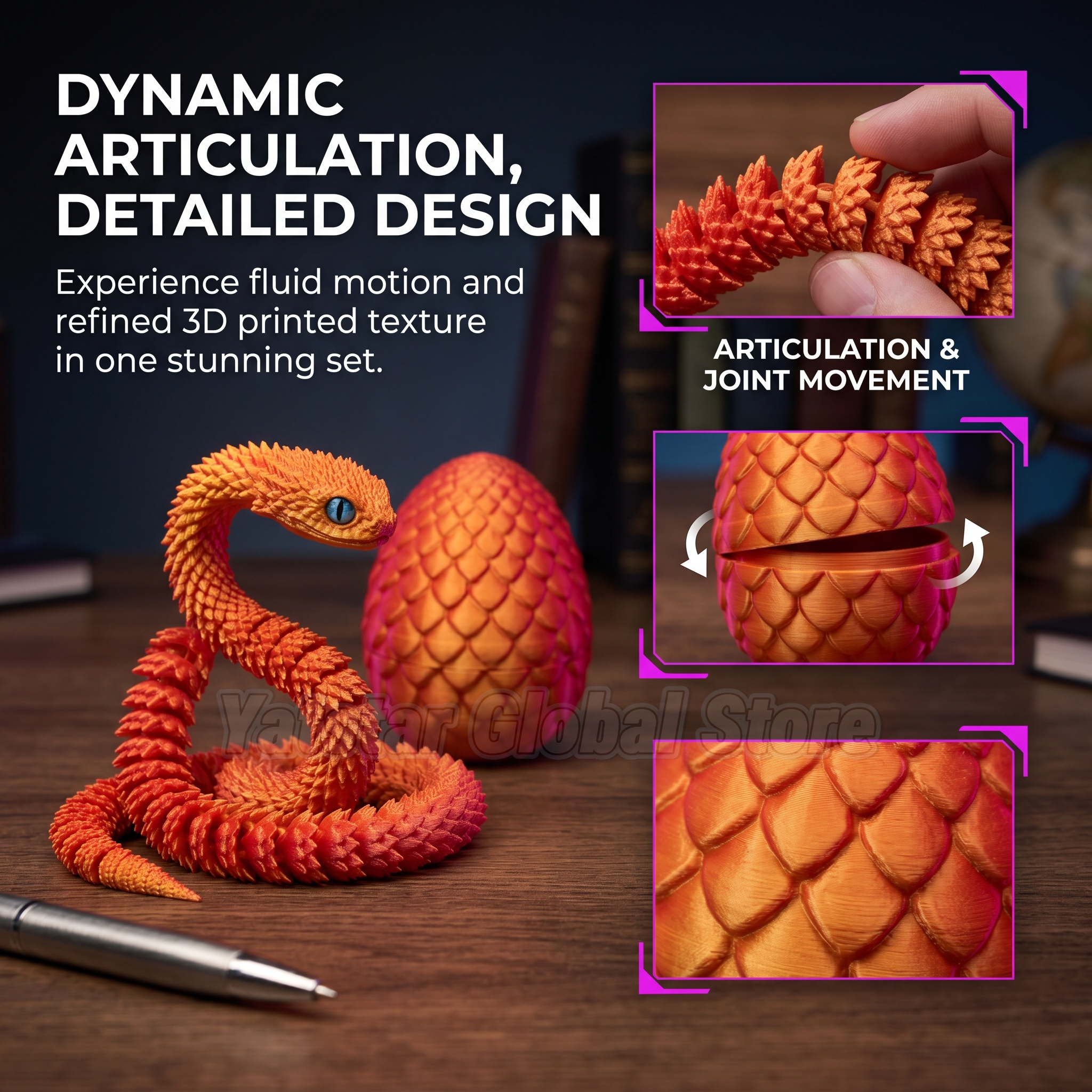 3D Printed Snake Egg Toy Creat - 3D Printing Egg review and price