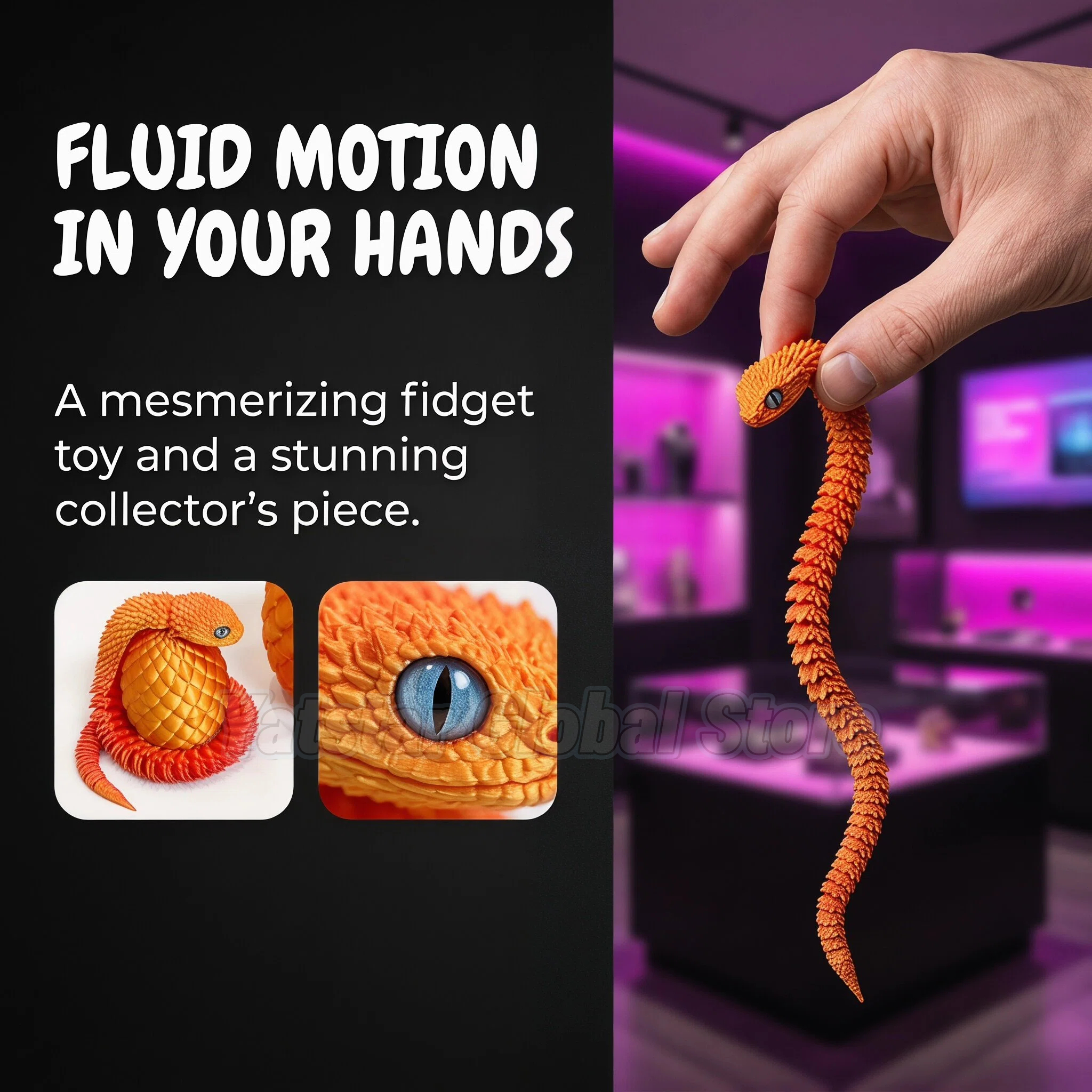 3D Printed Snake Egg Toy Creat - 3D Printing Egg review and price