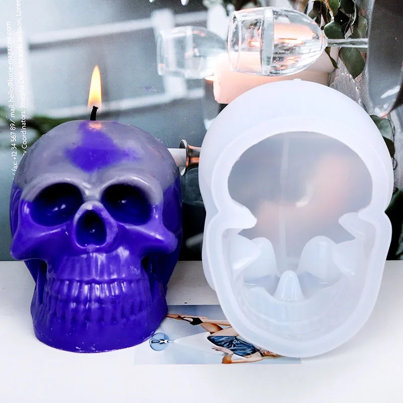 3D Skull Silicone Candle Molds - 3D Printing Concrete review and price